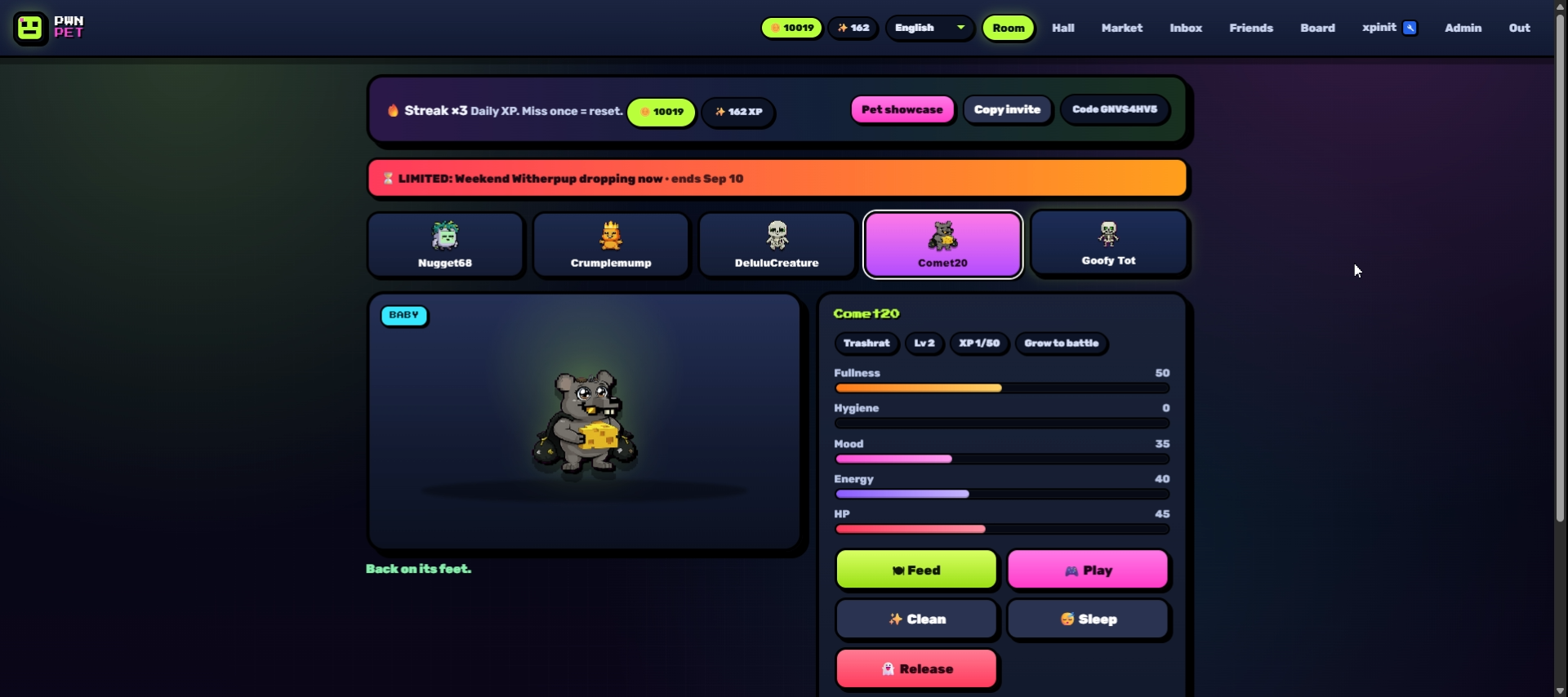Pwnpet - Virtual Pet Battles & Leaderboards — Product